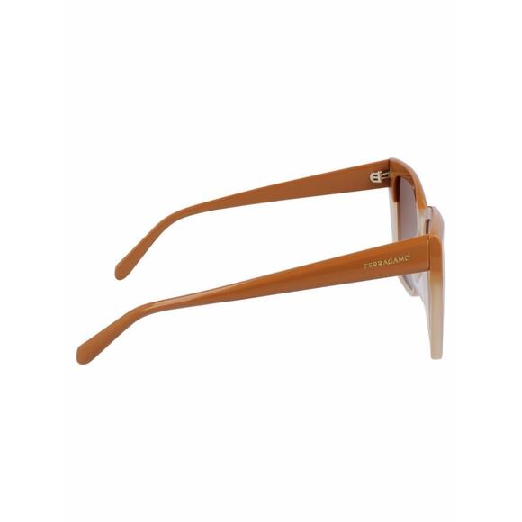 New Salvatore Ferragamo SF1102S 261 Women\'s Two-Tone Brown Sunglasses Authentic main image 6